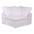 Clay Corner Chair Cream White by Moe's Home at Eve Furniture