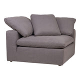 Clay Corner Chair Light Grey by Moe's Home at Eve Furniture