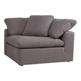 Clay Corner Chair Light Grey by Moe's Home at Eve Furniture
