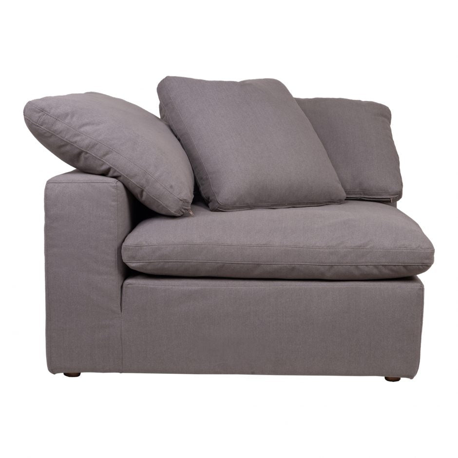 Clay Corner Chair Light Grey by Moe's Home at Eve Furniture