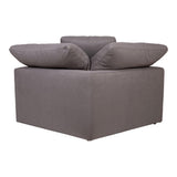 Clay Corner Chair Light Grey by Moe's Home at Eve Furniture
