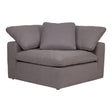 Clay Corner Chair Light Grey by Moe's Home at Eve Furniture