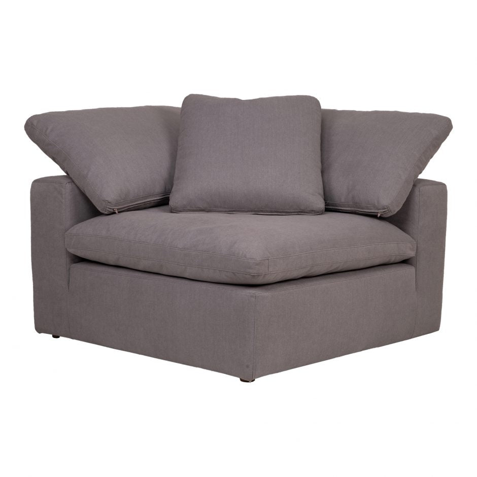 Clay Corner Chair Light Grey by Moe's Home at Eve Furniture