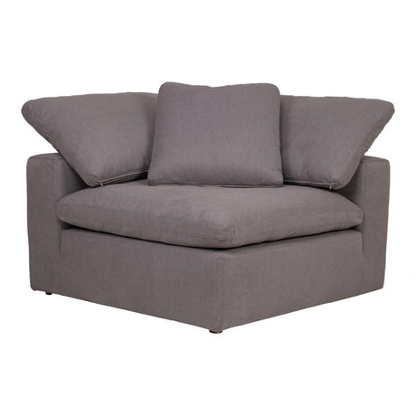 Clay Corner Chair Light Grey by Moe's Home at Eve Furniture