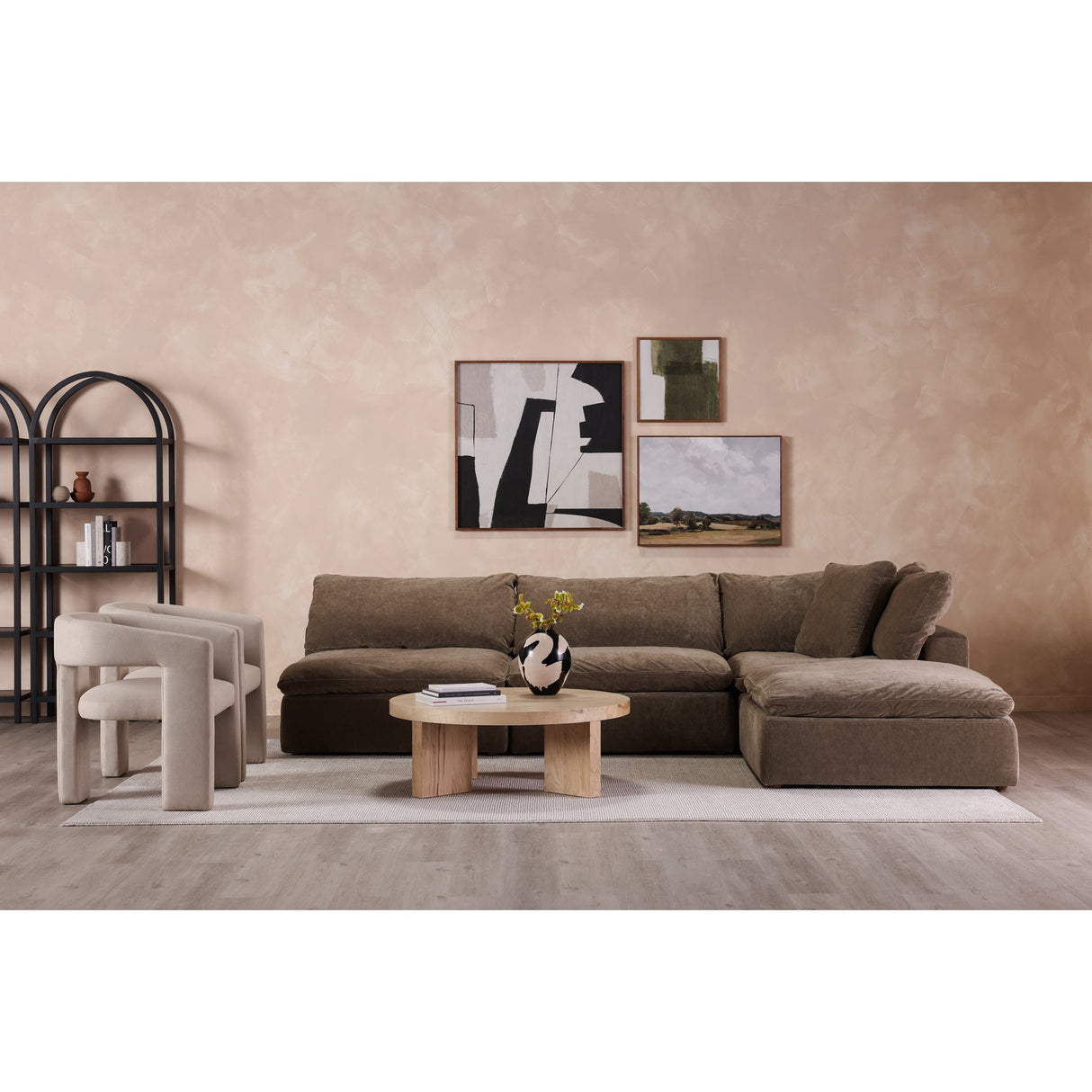 Clay Desert Sage Slipper Chair by Moe's Home at Eve Furniture
