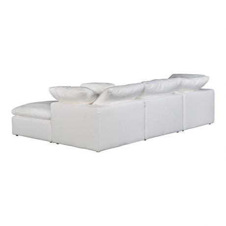 Clay Lounge Modular Sectional Cream White by Moe's Home at Eve Furniture