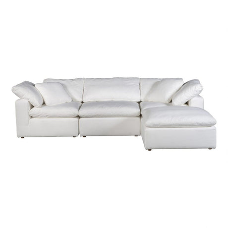 Clay Lounge Modular Sectional Cream White by Moe's Home at Eve Furniture