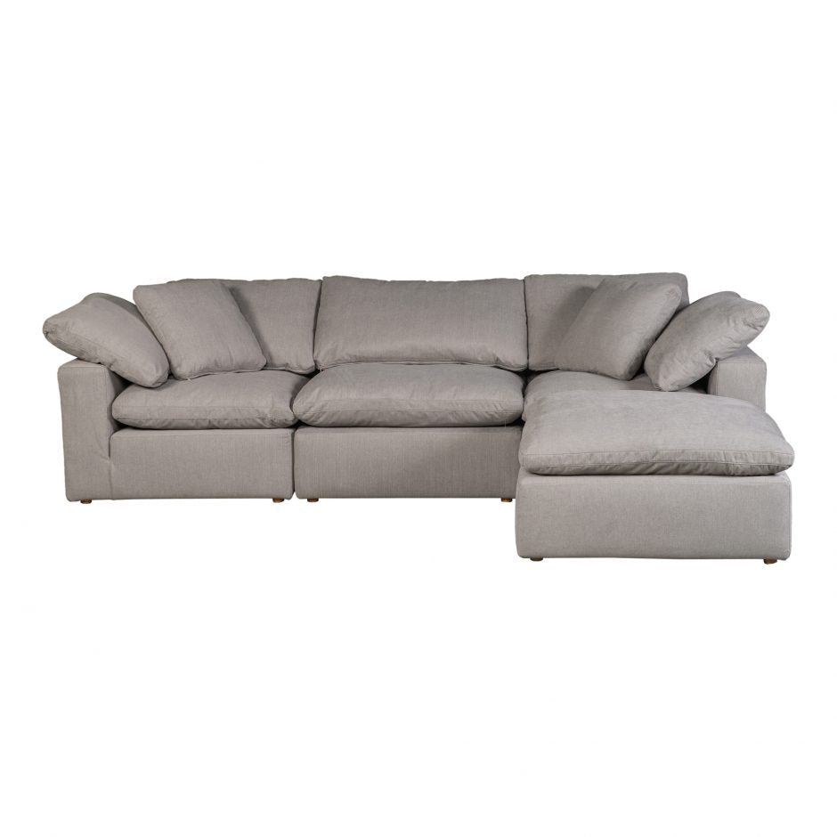 Clay Lounge Modular Sectional Light Grey by Moe's Home at Eve Furniture