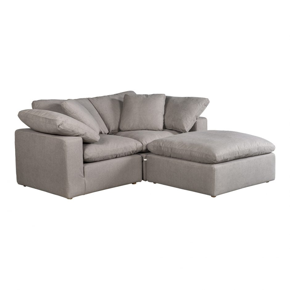 Clay Nook Modular Sectional Light Grey by Moe's Home at Eve Furniture