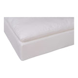 Clay Ottoman Cream White by Moe's Home at Eve Furniture