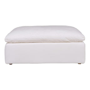 Clay Ottoman Cream White by Moe's Home at Eve Furniture