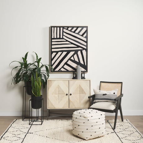 Clay Patern I by Mercana Studio a Hand Embellished Textured Framed Art Print by Mercana at Eve Furniture