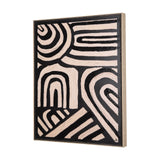 Clay Patern II by Mercana Studio a Hand Embellished Textured Framed Art Print by Mercana at Eve Furniture
