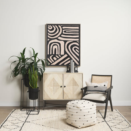 Clay Patern II by Mercana Studio a Hand Embellished Textured Framed Art Print by Mercana at Eve Furniture