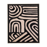 Clay Patern II by Mercana Studio a Hand Embellished Textured Framed Art Print by Mercana at Eve Furniture