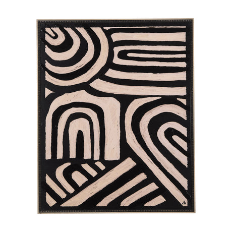 Clay Patern II by Mercana Studio a Hand Embellished Textured Framed Art Print by Mercana at Eve Furniture