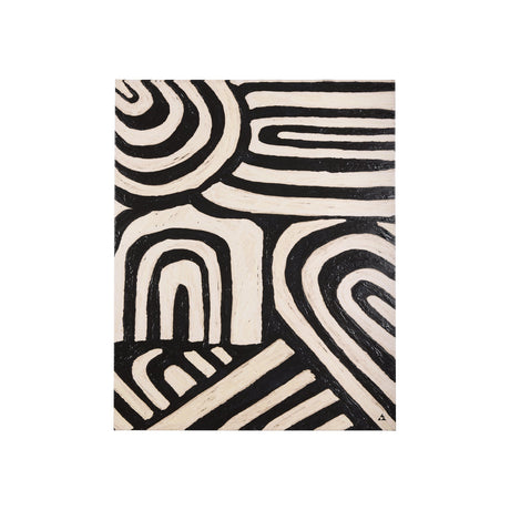 Clay Pattern II by Mercana Studio a Hand Embellished Textured Canvas by Mercana at Eve Furniture