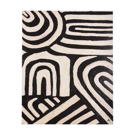 Clay Pattern II by Mercana Studio a Hand Embellished Textured Canvas by Mercana at Eve Furniture