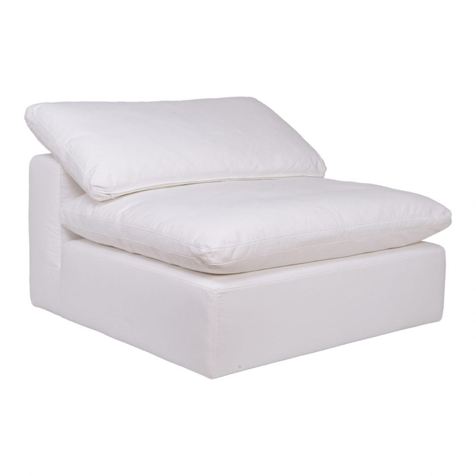 Clay Slipper Chair Cream White by Moe's Home at Eve Furniture