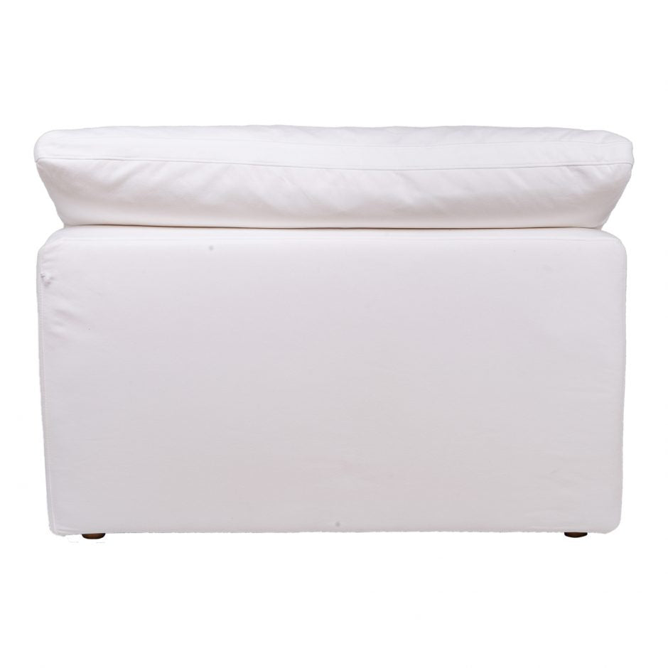 Clay Slipper Chair Cream White by Moe's Home at Eve Furniture