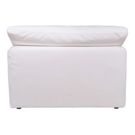 Clay Slipper Chair Cream White by Moe's Home at Eve Furniture