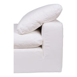 Clay Slipper Chair Cream White by Moe's Home at Eve Furniture