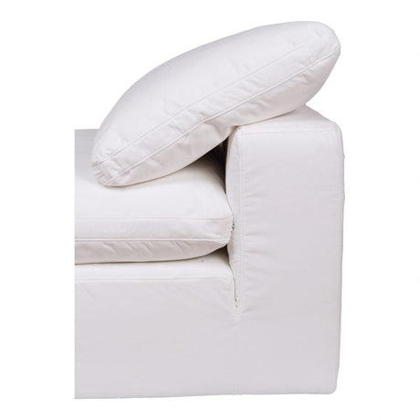 Clay Slipper Chair Cream White by Moe's Home at Eve Furniture