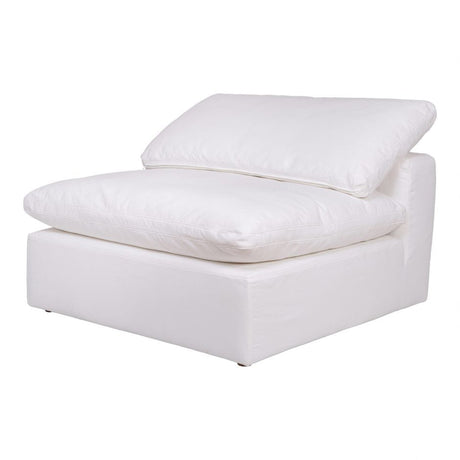 Clay Slipper Chair Cream White by Moe's Home at Eve Furniture