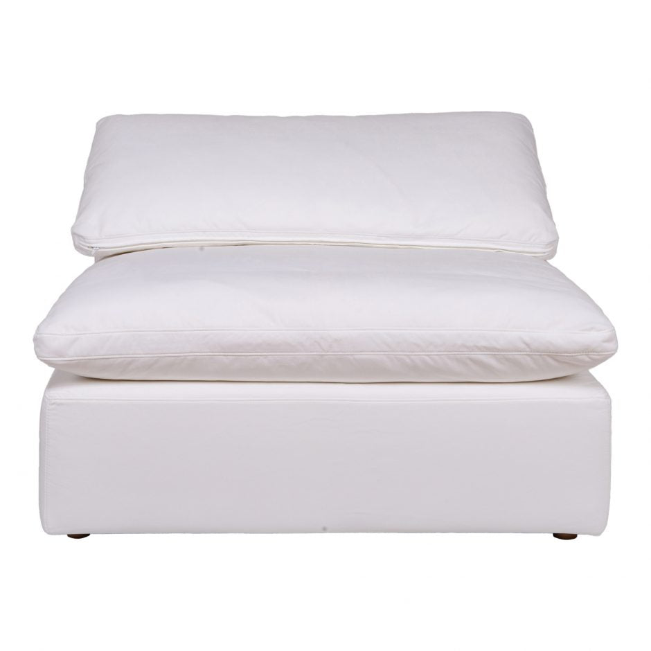Clay Slipper Chair Cream White by Moe's Home at Eve Furniture