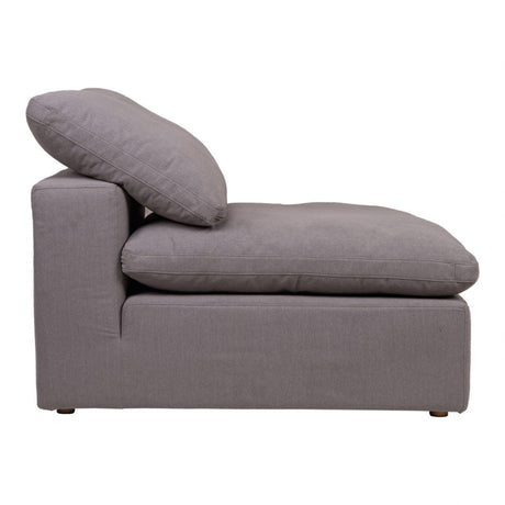 Clay Slipper Chair Light Grey by Moe's Home at Eve Furniture
