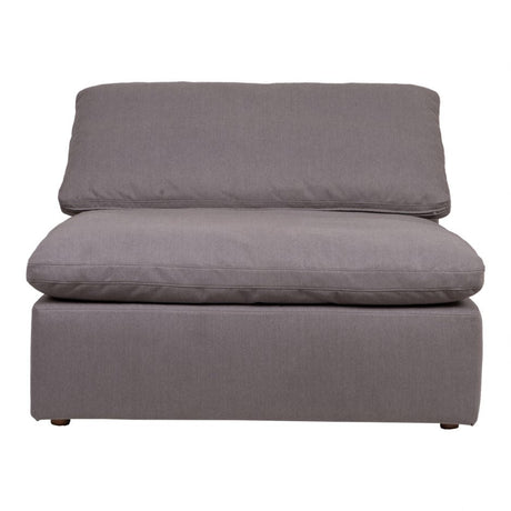 Clay Slipper Chair Light Grey by Moe's Home at Eve Furniture
