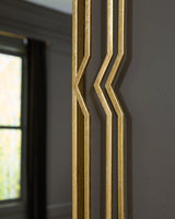 Claybrook Gold Finish Accent Mirror by Ashley at Eve Furniture