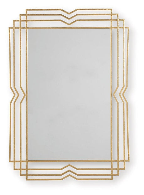 Claybrook Gold Finish Accent Mirror by Ashley at Eve Furniture