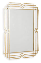 Claybrook Gold Finish Accent Mirror by Ashley at Eve Furniture