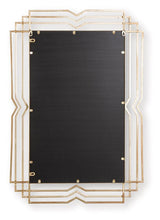 Claybrook Gold Finish Accent Mirror by Ashley at Eve Furniture