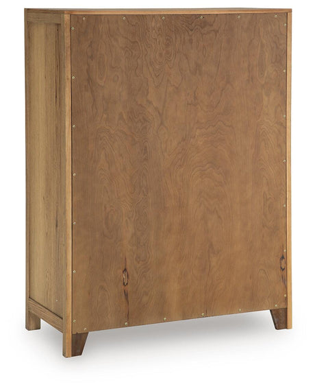 Clayburns Light Brown Bar Cabinet by Ashley at Eve Furniture