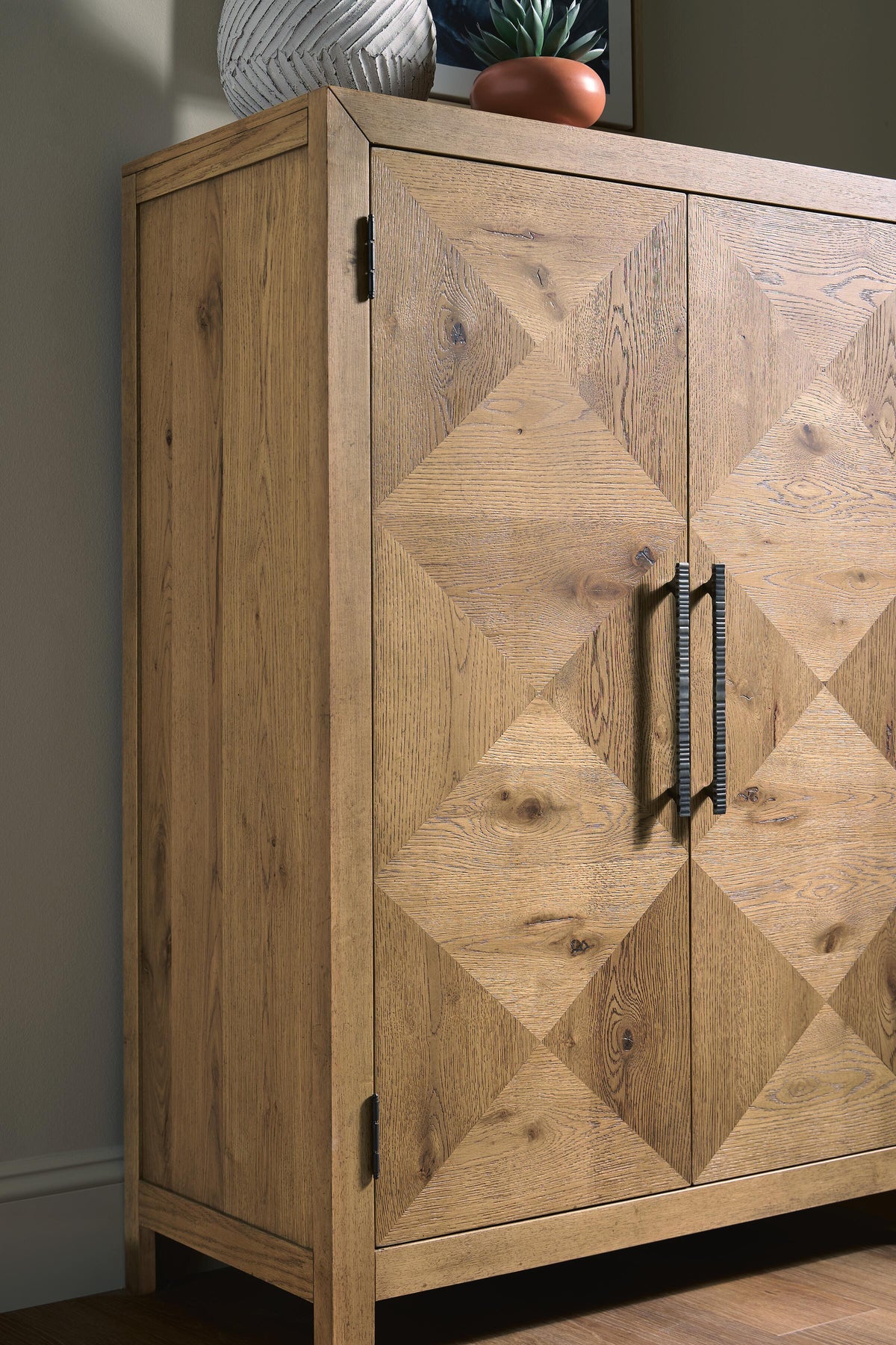 Clayburns Light Brown Bar Cabinet by Ashley at Eve Furniture
