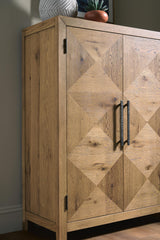 Clayburns Light Brown Bar Cabinet by Ashley at Eve Furniture