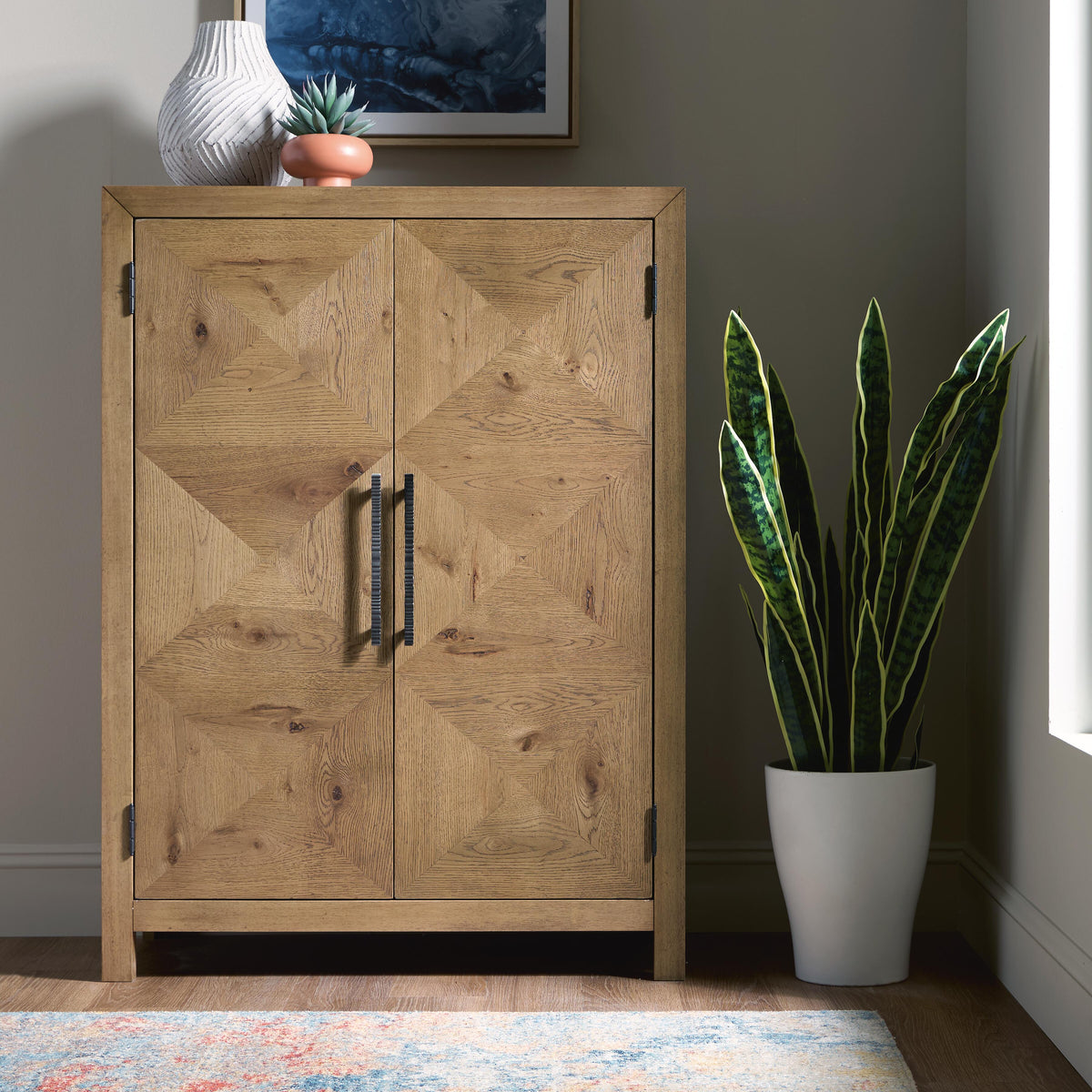 Clayburns Light Brown Bar Cabinet by Ashley at Eve Furniture