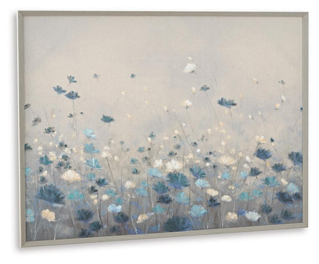 Claydale Gray/Blue/White Wall Art by Ashley at Eve Furniture