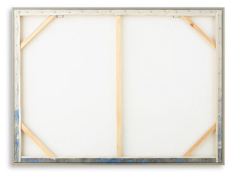 Claydale Gray/Blue/White Wall Art by Ashley at Eve Furniture