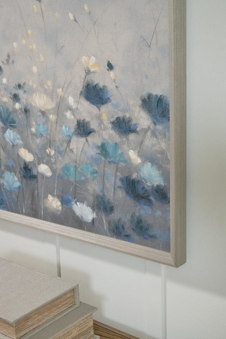 Claydale Gray/Blue/White Wall Art by Ashley at Eve Furniture