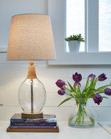 Clayleigh Clear/Brown Table Lamp