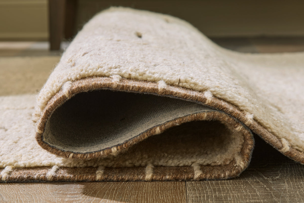Clayman Beige/Brown Extra Large Rug by Ashley at Eve Furniture