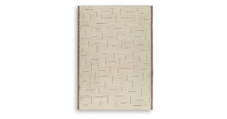 Clayman Beige/Brown Extra Large Rug by Ashley at Eve Furniture