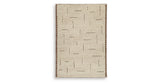 Clayman Beige/Brown Medium Rug by Ashley at Eve Furniture