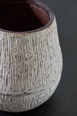 Claymount Distressed Brown Vase by ASHLEY FURNITURE at Eve Furniture