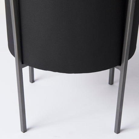 Claypoole (Set of 3) Black Plant Stands by Mercana at Eve Furniture