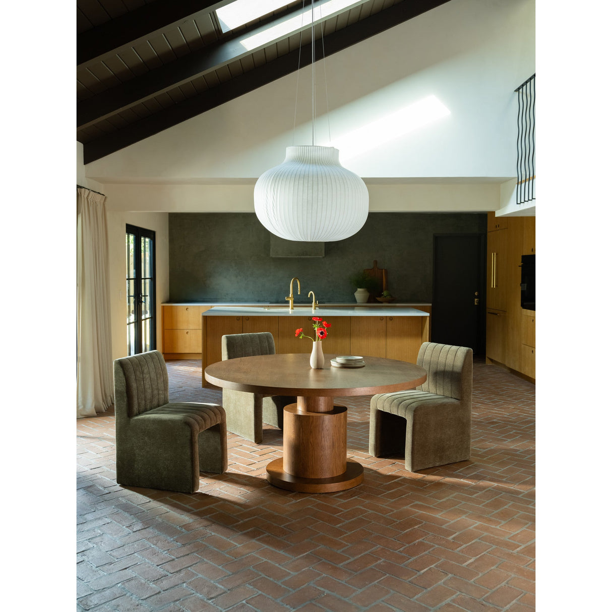Clayton Brown Dining Table by Moe's Home at Eve Furniture