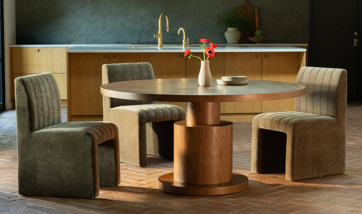 Clayton Dining Table Brown by Moe's Home at Eve Furniture